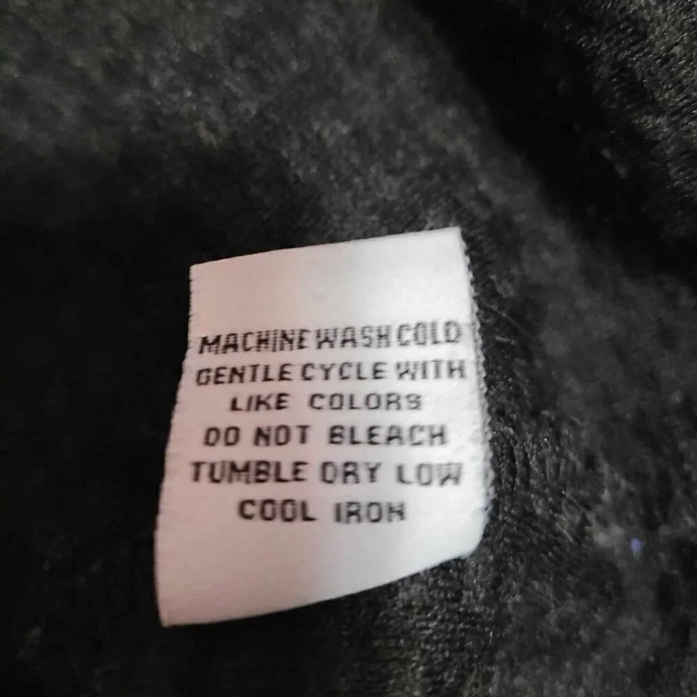 Habitat Black Gray Knit Poncho Sweater size Large